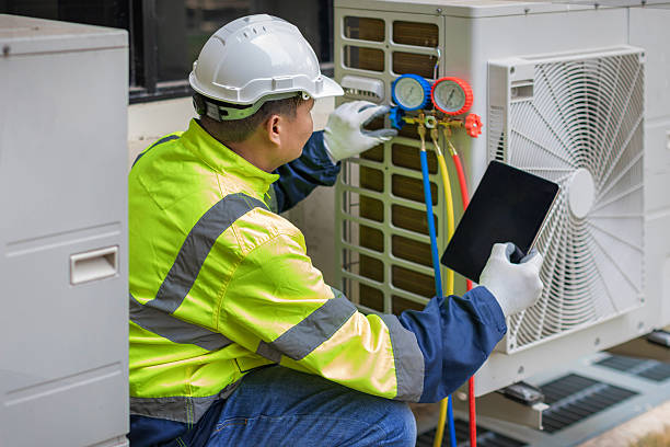 Professional Ductwork Repair technician working in Ellwood City, PA